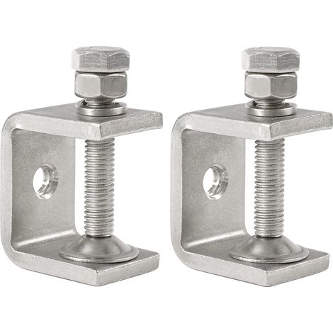 Lot de 2 serre-joints en acier inoxydable 304, type Tiger Clamp, pour travaux de menuiserie, bricolage et réparation automobile. (1/5)