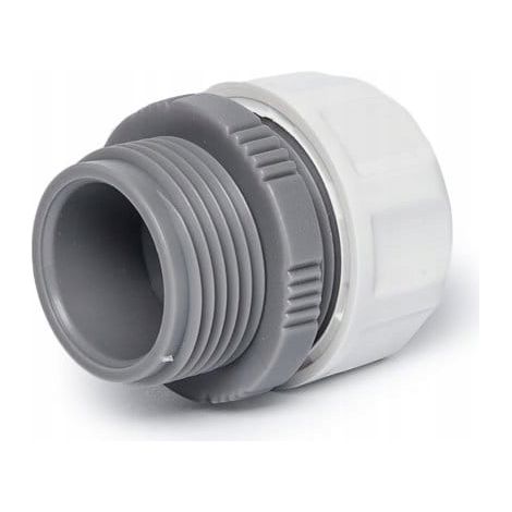 Conexión de manguera de 1/2" con transición a adaptador GZ de 3/4" línea blanca Bradas