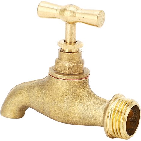 Robinet d'arrosage fileté G1/2 pouce avec vanne d'arrêt pour applications d'irrigation (1/5)