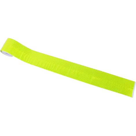 Reflexfolie mit einfarbigem Schachbrettmuster, Reflexband, reflektierendes Warnband, 5 cm x 3 m, gelb (1/5)