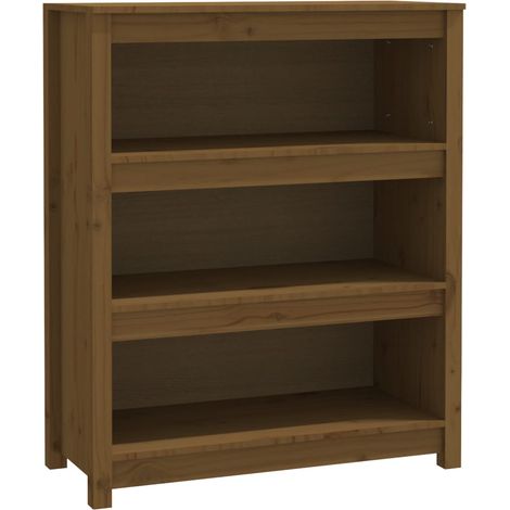 Maison Exclusive - Bücherregal Honigbraun 80x35x97 cm Massivholz