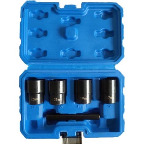 Extracteur de Boulon Endommagé 5 Pcs 17,19,21,22 mm Drift Punch - Acier Résistant - Démontage Facile et Sécurisé - Beast (1/5)
