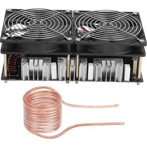 Bobine de chauffage par induction 2500W avec ventilateur de refroidissement en cuivre, module haute fréquence pour réparation et bricolage (1/4)