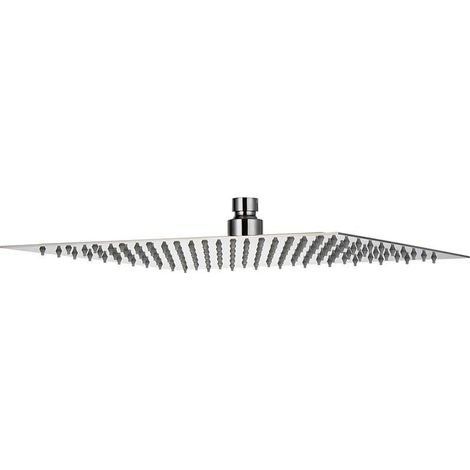 Soffione Doccia Relax 25Q Quadrato Inox Cromato - Dimensione per lato 250x250 mm - Anticalcare (1/3)