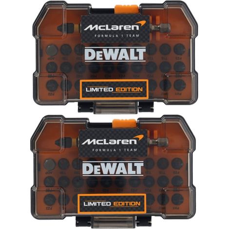 Dewalt FLEXTORQ MCLAREN F1 Screwdriver Impact Rated Set 64 Piece + Tough Case