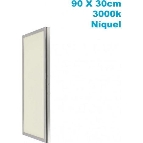 Pannello superf. 72w 3000k nichel satinato 30x90x2,3 5760lm tolstoi