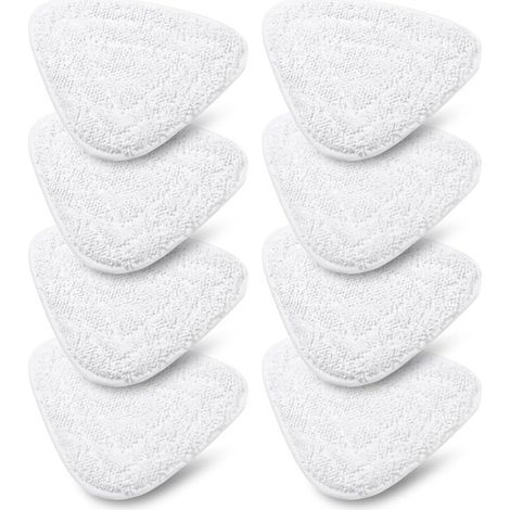 Lot de 8 Housses de Rechange pour Nettoyeur à vapeur Vileda Steam & Vileda Steam Plus, Accessoire Balai Vapeur Microfibre compatible avec Vileda Steam, Lavables en Machine (1/5)