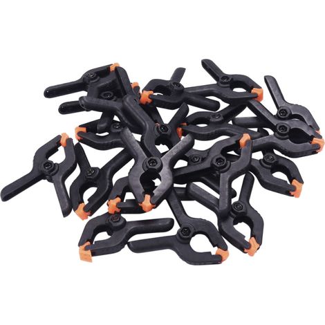 20 pinces ressort nylon réglables 2 pouces pour bricolage photo studio (1/5)