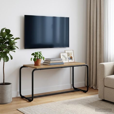 vidaXL Meuble TV 80 x 35,5 x 42 cm Chêne artisanal Bois d'ingénierie (1/5)