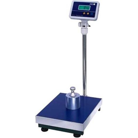 EVA 033292 Bilancia Pesapacchi Digitale Portata 50 Kg Piatto Inox 30x40 cm Display LCD Retroilluminato colore Acciaio