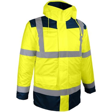 Parka 4 En 1 Jaune Fluo Visibilité Et Protection Tout Temps - Générique (1/5)