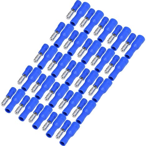 25 paires de cosses isolées mâles et femelles à sertir rapidement pour fils de calibre 16-14 AWG (1/5)