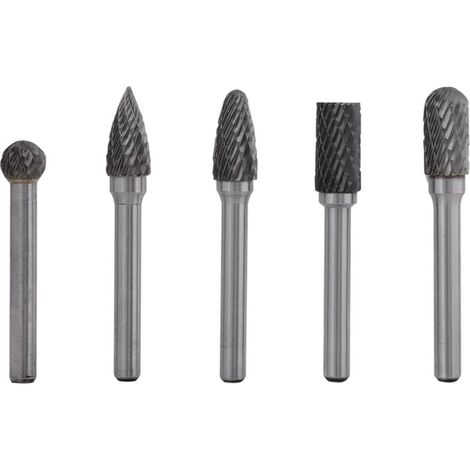Rotationsschneider, 5er-Set, zum Abrunden, aus Wolframstahl, für Formenbau und Kunsthandwerk aus nichtmetallischen Materialien (1/5)