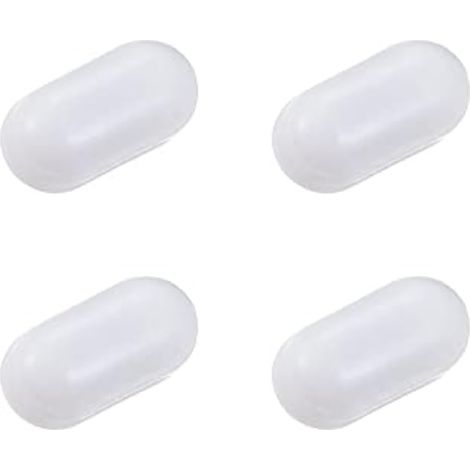 Agitateur magnétique, barreau d'agitation cylindrique 10 mm (0,39 po) avec revêtement PTFE blanc, pour laboratoire, lot de 4. (1/5)