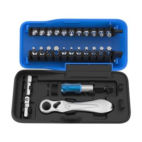 KING TONY - Coffret cliquet 1/4" avec embouts - 26 pièces (1/5)
