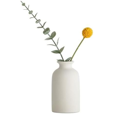 petit Vase Céramique rond Trocken Floral Bohemian Vasen Minimalismus Stil maison Dekorative pour Trockenblumen Pflanzen (1/5)