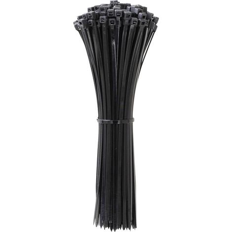 Quadrios 24CA374 24CA374 Serre-câble 350 mm 7.6 mm noir stabilisé aux UV 100 pc(s) Y857143