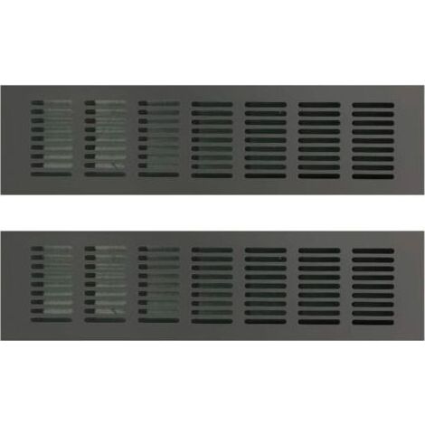 Grille de Ventilation Rectangulaire, Grille D'aération Rectangulaire, Grille D'aération, Grille Ventilation Rectangulaire, Grille d Aeration Rectangulaire pour une Ventilation Idéale 80 × 300mm 2PCS (1/4)
