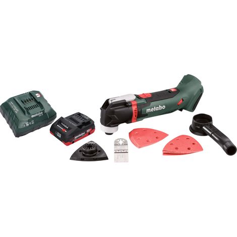 Herramienta multifunción a batería Metabo MT 18 LTX 18 V OIS / Starlock + 1 batería LiHD de 4,0 Ah + cargador