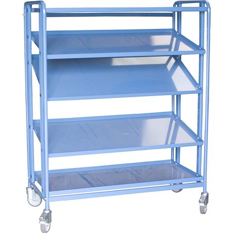 Fimm - Servante à bacs armature tubulaire seule charge 200 kg plateaux inclinable de 0 à 30° (1/3)