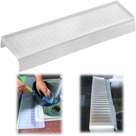 BUNTHAUS PA Paraspruzzi e protezione per bordi per lavello, 10 x 50 cm, silicone puro, protezione per bordi aperta, tagliata e realizzata a mano, adatta a tutti i lavelli (1/4)