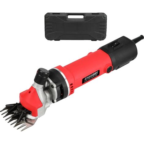 Tosatrice per animali domestici, 6 velocità, lame in acciaio al carbonio, 1,2 kW, 12 lame (1/2)