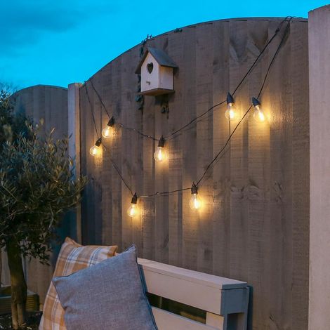 Vintage Filament Style LED Festoon Fairy String Lights 4.5m Warm White  Outdoor Garden Party