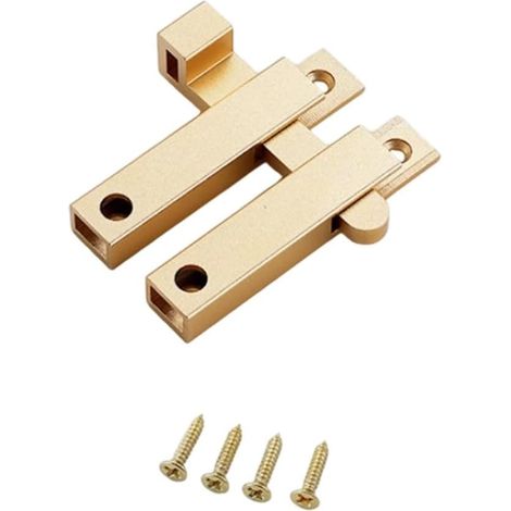 Aluminum alloy sliding lock for interior doors (gold) (1/5)