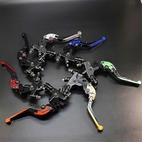 Kit de leviers de réservoir de liquide de frein et d'embrayage universel CNC 7/8" 22 mm pour moto (embrayage simple) (1/5)