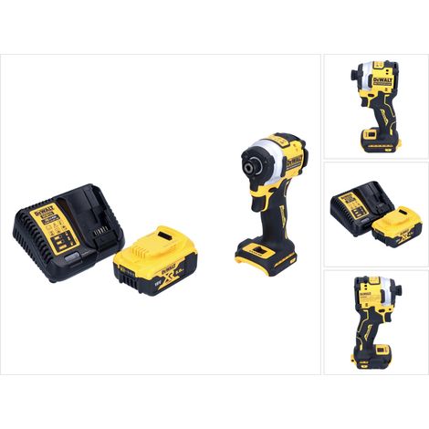 Llave de impacto sin cable DeWalt DCF 850 P1 18 V 205 Nm 1/4" sin escobillas + 1x batería recargable 5,0 Ah + cargador