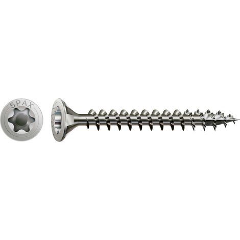 Spax Edelstahl 4 x 25 mm Senkkopf T-STAR plus Vollgewinde 4CUT Edelstahl rostfreiei A2 100 Stk