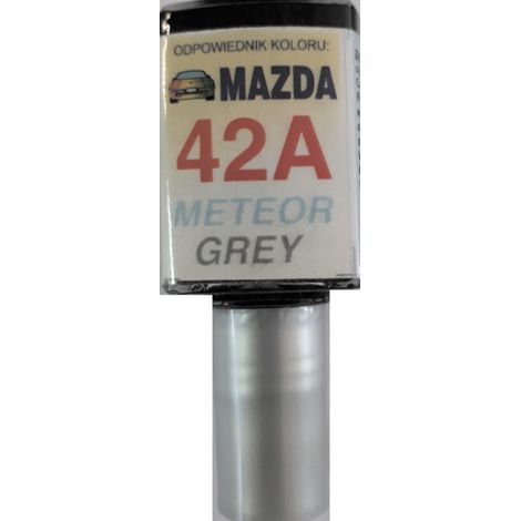 Reparación de arañazos en la pintura del Mazda 42A gris meteoro, Arasystem 10 ml (1/5)