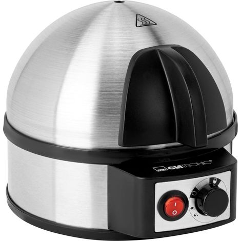 Cuiseur d'œufs électrique pour jusqu'à 7 œufs  Cuiseur d'œufs en acier inoxydable avec réglage de la dureté  Interrupteur marche/arrêt éclairé  400 watts  Acier inoxydable  EK 3321 (1/5)