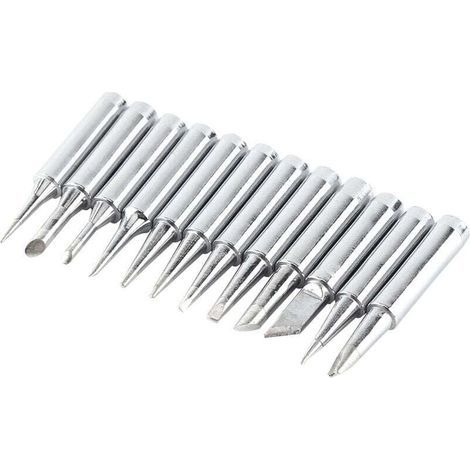 12Pcs Fer à Souder de Remplacement sans Plomb Trousse Panne Fer à Souder (1/4)