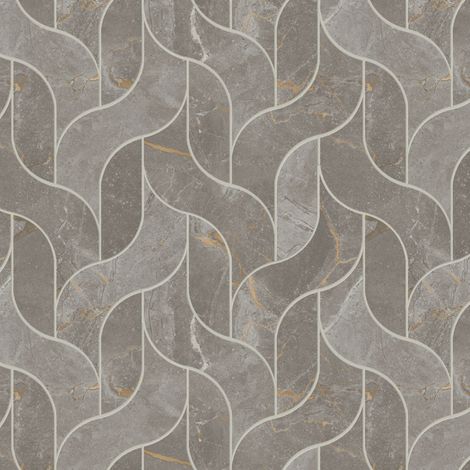 Mosaïque effet Marbre Gris Titan Vine 30,5x27,7x0,9 cm Brillant Montira - Mur intérieur (vendu par carton de 0,5064 m²) - RO'MA CARRELAGE (1/2)