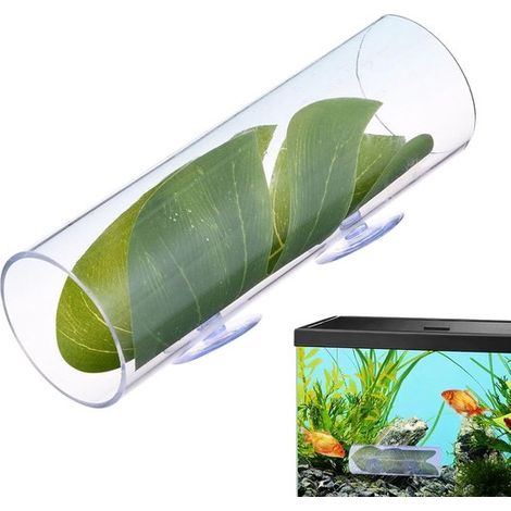Tunnel per pesci, tunnel decorativo per acquario, tubo da nuoto in acrilico, accessorio per pesci betta, cuscino a forma di foglia per la deposizione delle uova, l'allevamento e il riposo, 7,8 x 4 cm (1/5)