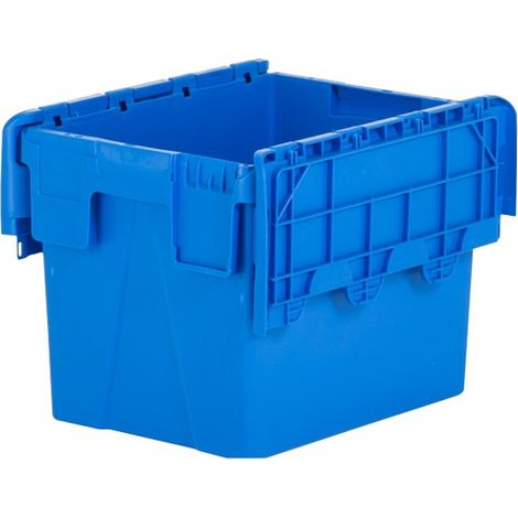 PROVOST - Bac navette gerbable et emboîtable en polypropylène bleu - 40x30x31 cm (1/4)