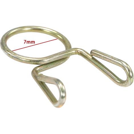 10X pince à ressort pour tuyau de carburant, 7mm, pour moto, ATV, Scooter (1/5)