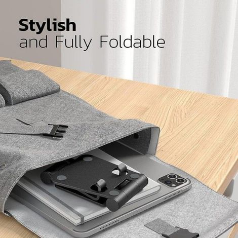 Support Téléphone Portable Multi-Angles Réglable en Alliage d’Aluminium Ajustable Universel Aluminium Support Téléphone Bureau (1/4)