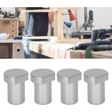 butée de plateau de table en bois Φ20mm, tenon argenté (1/5)