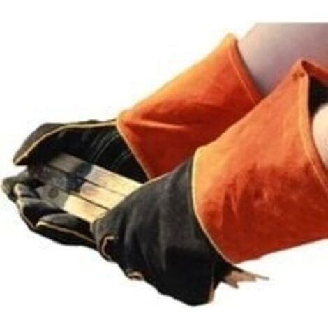 Gants de Soudeur en Cuir 932 °F Gants de Travail Haute Température pour Soudage BBQ Cuisine Four De Cuisson Jardinage