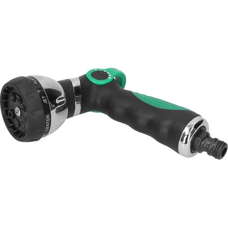 Garden Hose Spray Nozzle G3/4, 8 Patterns, 15x10.5x6.3cm, Anti-Slip (1/5)