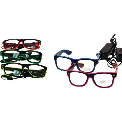 LED-MIX-Brille mit leuchtenden Rahmen