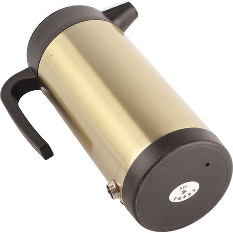 Bouilloire électrique 12V 1200ml en acier inoxydable pour voiture, gourde thermos chauffante de voyage (1/5)
