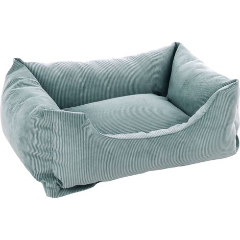 Coussin panier côtelé Rectangle Menthe 65x50x20cm (1/4)