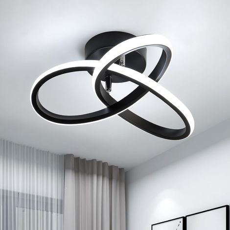 COMELY Plafoniera LED moderna, 22W 2500LM Plafoniera di design Clover, Plafoniera bianca 6500K per camera da letto Cucina Balcone Corridoio [Classe energetica E]