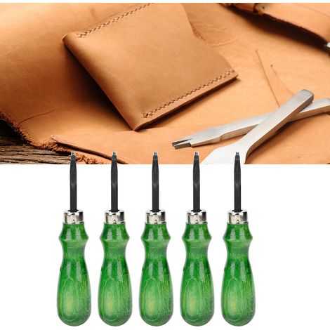 Biseauteur Cuir Professionnel 0.6-1.4mm - Outil de Coupe pour Bordures DIY et Maroquinerie (1mm) (1/5)
