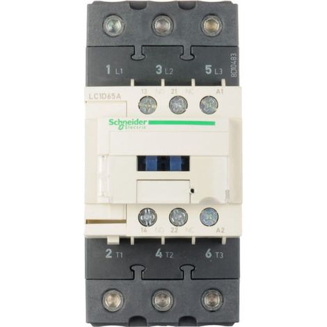 TESYS D - CONTACTOR DE 3 POLOS, AC3 - 65A, CONTACTOS PARA MOTORES. NO+ NC, BOBINA 230V AC 50/60HZ, EVERLINK