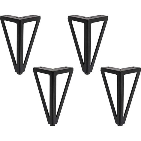 Diy Table Leg Cabinet Leg Chair Cabinet Sofa And Other Furniture 4-piece Set Black-Ensoleillé (1/3)