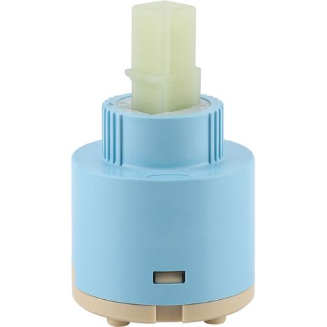 Beyamis Cartouche céramique 35 mm pour robinet mitigeur, commande intérieure, ABS bleu, pratique (1/5)